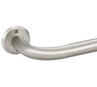 Curtain Rods for Windows, 28 to 84 Inches Wrap Around Heavy Duty Drapery Rod, 1" Wall Mounted Ceiling Mounted Curved Blackout Room Darkening Curtains Rod for Bedroom Kitchen Window, Brushed Nickel