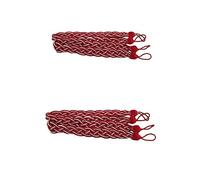 Curtain Rope Tiebacks Curtain Tieback Holdback Curtain Tie Back Clips Holder Window Decorative Holdbacks,2 Pairs (red)