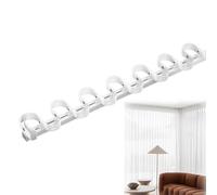 Curtain Single Tracks, Snap Track with Tape Set, S Wave Ripple Curtain Runners, 100-600cm Aluminium Ceiling Mounted Curtain Tracks System, Ripple fold Traverse Curtain Track System(White,290cm(9.5FT))