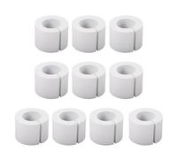 Curtain Spacers for Eyelet Curtains, 5/10 Pcs EVA Foam Snap-On Curtain Spacer, Up to 28mm Rod Compatibility, Lightweight Room Divider Curtains Spacer for Bedroom Living Room Office L 10 pcs