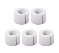 Curtain Spacers for Eyelet Curtains, 5/10 Pcs EVA Foam Snap-On Curtain Spacer, Up to 28mm Rod Compatibility, Lightweight Room Divider Curtains Spacer for Bedroom Living Room Office L 5pcs