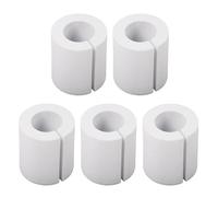 Curtain Spacers for Eyelet Curtains, 5/10 Pcs EVA Foam Snap-On Curtain Spacer, Up to 28mm Rod Compatibility, Lightweight Room Divider Curtains Spacer for Bedroom Living Room Office S 5pcs