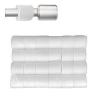 Curtain Spacers for Eyelet Curtains, Curtain Spacers, 24PCS 4.5cm Foam Pads for 30mm Eyelet Curtaines Design, Create Perfect Pleats and Enhance the Overall Texture of Curtains