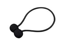 Curtain Tie Backs 1 Pc Colorful Magnetic Tieback Roll Accessories Curtains Holder Holdback Clip(Black)
