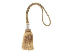 Curtain Tie Backs, 2Pcs Hanging Ball Tassel Curtain Tieback Simple Big Tassels Pendant Home Decoration Single Ball Curtain Rope Room Accessories for Home Office Hotel ( Color : Gold , Size : 58cm )