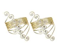 Curtain Tie Backs, 2Pcs Magnetic Curtain Tiebacks with Rhinestone, Metal Drape Holdback for Home Office Decortaion