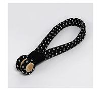 Curtain Tie Backs 4 Pcs Magnetic Holdback Holder Clip Rope Strap Buckle Tiebacks(Black)