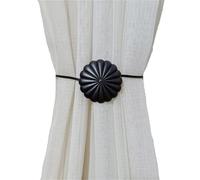 Curtain Tie Backs Curtain Tieback Holdback Screen Holder Hanger Accessories(Black)