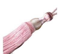 Curtain Tiebacks 1pc Curtain Buckle Clips & Tiebacks Duty Decorative Holders For Drapes Tassels(Pink 2)