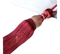 Curtain Tiebacks 1pc Curtain Buckle Clips & Tiebacks Duty Decorative Holders For Drapes Tassels(Red)
