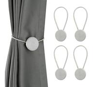 Curtain Tiebacks Handmade Braided Rope, Magnetic, Elegant Holders For Drapes Outdoor Window Treatment Holdbacks