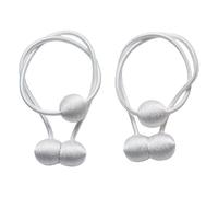 Curtain Tiebacks Magnetic Curtain Tie Curtain Buckle 66Cm Polyester Curtain Fixer White