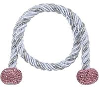 curtain tiebacks,magnetic curtain tiebacks, Curtain Holders 2 Pcs Magnetic Curtain Tiebacks Bling Crystal Decorative Simple Style Weave Rope Curtain for Home Office Window Drapery Curtain Clips(Pink)