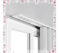 Curtain Track Ceiling Mount Aluminum Ultra Thin Rail for Room Divider/Bay Window/Bedroom, Smooth Sliding, 3-14 Ft Long