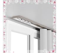 Curtain Track Ceiling Mount Aluminum Ultra Thin Rail for Room Divider/Bay Window/Bedroom, Smooth Sliding, 3-14 Ft Long