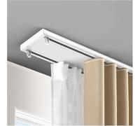 Curtain Track Ceiling Mount - Heavy Duty Aluminum Alloy Nano Silence Rails for Living Room, Bedroom, Room Divider