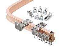 Curtain Track for Arched and Straight Applications, Wall-Mounted Room Divider Rail for Space Separation and Folding Tents