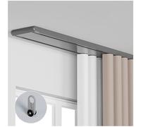 Curtain Track for Ceiling Mount - Double Aluminum Sliding Divider for Living Room and Bedroom, Enhance Home Decor and Space Efficiency