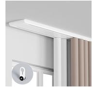 Curtain Track for Ceiling Mount - Double Aluminum Sliding Divider for Living Room and Bedroom, Enhance Home Decor and Space Efficiency