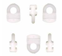Curtain Track Gliders Hooks for VW Campervan Caravan White Track Glider Hooks Effortless Gliding Rail Slider for Window door Shower Curtain Pack of 20.
