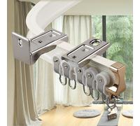 Curtain Track Hand Bendable - Ceiling or Wall Mounted - Straight or Curved Rails for Window, Room Divider or Shower Curtain, Ideal for Versatile Home Decor