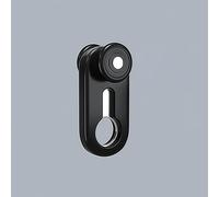 Curtain Track Pulley, Silent Ceiling Curtain Rail Track Pulley - Black, 100 Pcs