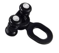 Curtain Track Rollers 30Pcs/Bag Two Wheels/Four Wheels Curtain Track Metal Pulleys,Rails Slider Suitable for Ultra Thin Aluminum Alloy Double Track(Black Four Wheels)