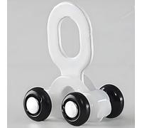 Curtain Track Rollers, Silent Sliding Heavy Duty 4-Wheels Pulley Runners for Ceiling Mount Curtain Tracks, 100 Pack