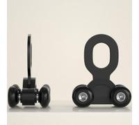 Curtain Track Rollers, Silent Sliding Heavy Duty 4-Wheels Pulley Runners for Ceiling Mount Curtain Tracks, 100 Pack