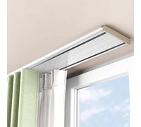 Curtain Track Silent Curtain Track Heavy Duty Drop Ceiling Curtain Track for Curtains Room Divider for Living Room Bedroom Hospital Easy Install(White,5.1m(16.7ft))