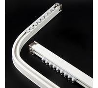 Curtain Track System,Flexible Hospital Curtain Track - Bendable Sliding Rail for Ceiling/Wall Mount, 13ft Length, Perfect for Privacy in Clinics, Offices, & Healthcare Spaces