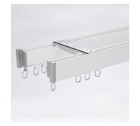 Curtain Track System,RV Ceiling Curtain Track Set - Easy Install & Adjustable, Durable Travel Solution, White, 400cm/13.1ft - Perfect for Privacy & Comfort on the Go