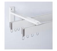 Curtain Track System,RV Ceiling Curtain Track Set - Easy Install & Cut, Durable Travel Comfort, 180cm/6ft, Adjustable White Curtain Rod, Perfect for Mobile Living Spaces