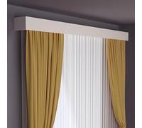 Curtain Track System, Single-Track Rod for Window Treatments, Easy Wall Mount, 55.1in Length, Ideal for Living Room and Bedroom Privacy