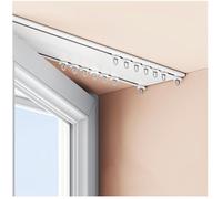 Curtain Track System, Ultra-thin Aluminum Dual Ceiling Track, Easy to Install Sliding Rail Set, 2.2FT-19.7FT Length