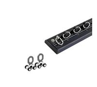 Curtain Track System,Ultra Thin Black Ceiling Curtain Track - Room Divider System with Hidden Rail & Installation Hardware, 1m/3.2FT for Seamless Home Decor
