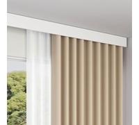 Curtain Tracks Ceiling Mount, Single Track Room Dividers Shower Track Light Blocking Tracks Curtain Boxes, Safeguard Privacy Shower Curtain Boxes Integrated Rail(Ceiling Mount,L250cm/98.4in)