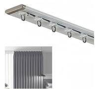 Curtain tracks, Curtain Single Tracks,curtain ceiling track,ceiling and wall mounted heavy duty curtain track systems, curtain tracks and accessories,for Living Room Bedroom Room Divider(White2,3.5m)