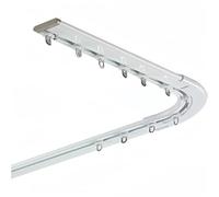 Curtain tracks, Curtain Single Tracks,curtain ceiling track,ceiling and wall mounted heavy duty curtain track systems, curtain tracks and accessories,for Living Room Bedroom Room Divider(White1,3m)