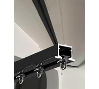 Curtain Tracks Recessed Curtain Rod Track for Ceiling Window Drapes Rail Replacement Brackets Pleated Curtains System