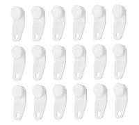 Curtain Traverse Rod Slides,100pcs White Plastic Buckle Traverse Sliding Rail Window Door Shower Curtain Accessory Curtain Accessory Hook