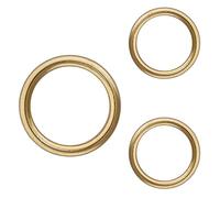 Curtain Upholstery Rings Brass Plated 13 mm Roman Blind Curtain Rings O Shaped Blind Roman Rings Brass Plate Rings for DIY Roman Curtains Rings Pack of 100.