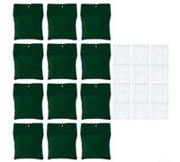 Curtain Weight Bags 12 Pack Heavy Duty Canvas Green(12pcs)