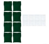 Curtain Weight Bags 12 Pack Heavy Duty Canvas Green(8pcs)