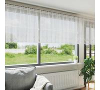 Curtain White 150x120 cm Sheer Polyester Lace Panel Window Drapery Elegant Soft