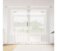 Curtain White 200x200cm Sheer Lace Polyester Window Panel Lightweight Indoor