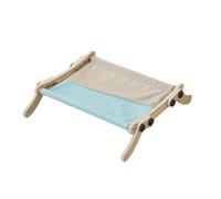 Curtainboro Cat Window Perch, No Screws Easy to Adjust & Assemble, Adjust Wooden Seat for Kitten Bedside Windowsill, Wooden Cats Furniture