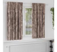 vidaXL Velvet Curtains 2 pcs Cappuccino 175 x 140 cm Velvet