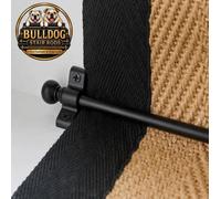 Curtains at Home 1 X Matt Black Stair Rod / Rods With Ball Finial - 725mm X 10mm