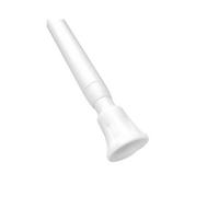 Curtains At Homes 154-250Cm White Extendable Spring Loaded Tension Rod - Net & Voile Rod